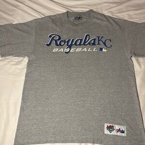 Kansas City KC Royals Gray Majestic TShirt